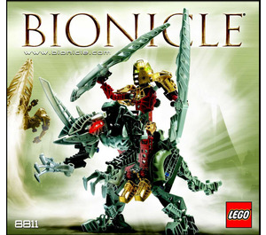 LEGO Toa Lhikan and Kikanalo Set 8811 Instructions