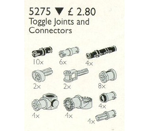 LEGO Toggle Joints and Connector Pegs and Rods Set 5275