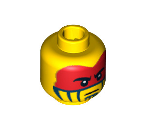 LEGO Tomahawk Warrior Head (Safety Stud) (3626 / 13513)