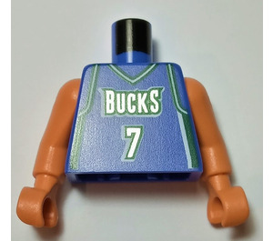 LEGO Toni Kukoc, NBA Milwaukee Bucks #7 Torso mit Arme