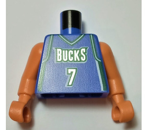 LEGO Toni Kukoc, NBA Milwaukee Bucks #7 Torso with Arms