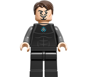 LEGO Tony Stark with Black and Gray Jumpsuit Minifigure