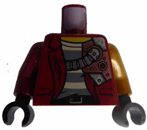 LEGO Torso with Shoulder Plate and Pearl Gold Left Arm (973)