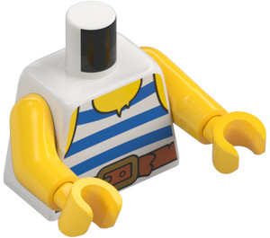 LEGO Torso with Sleeveless Shirt with Blue Stripes (973 / 76382)