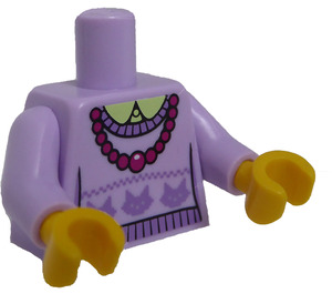 LEGO Torso with Sweater and Red Necklace (973 / 88585)