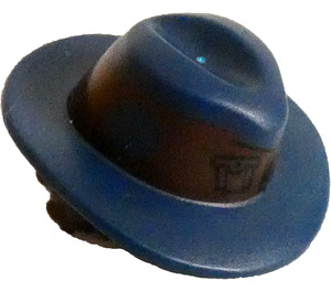 LEGO Tousled Hair and Dark Blue Cowboy Hat with Dark Brown Band (49393)