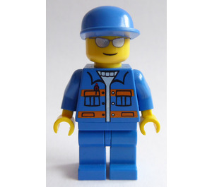 LEGO Tow Truck Driver with Silver Sunglasses Minifigure