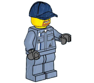 LEGO Tow Truck Mechanic Minifigure