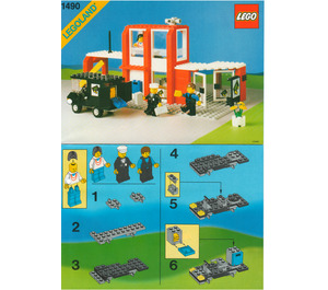 LEGO Town Bank 1490 Instruktioner