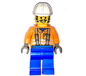 LEGO Figur Minifigur Minifigures Town City Construction Flannel Shirt cty0309 