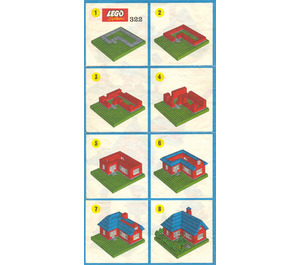 LEGO Town House Set 322-2 Instructions