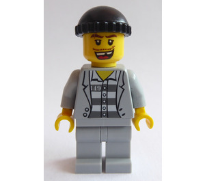 LEGO Town Prisoner With 49 On Stripped Top Minifigure