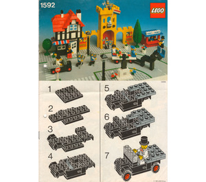 LEGO Town Platz (Niederländische Version) 1592-2 Instructions
