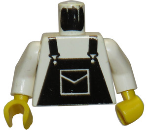 LEGO Town Torso mit Schwarz Bib Overalls (973)