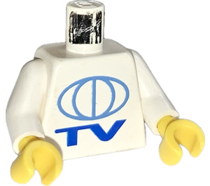 LEGO Town Overkropp med Globe TV logo (973 / 73403)