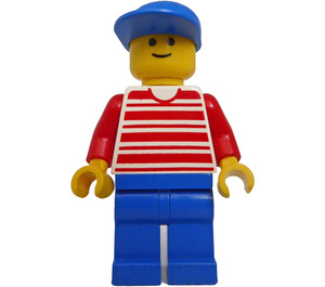 LEGO Town Blanco Rayas Minifigura