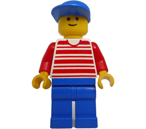 LEGO Town Wit Strepen minifiguur