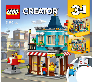 LEGO Townhouse Toy Store Set 31105 Instructions