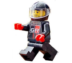 LEGO Toyota Kierowca z Kask Minifigurka