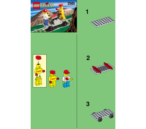 LEGO Track Buggy with Station Master and Brickster 2585 Instructies