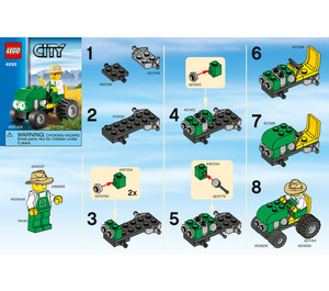 LEGO Tractor Set 4899 Instructions