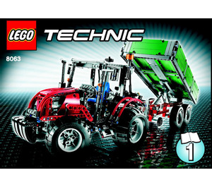 LEGO Tractor with Trailer Set 8063 Instructions