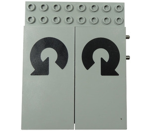 LEGO Train 12V Remote Control 8 x 10 avec Turning Arrows Modèle