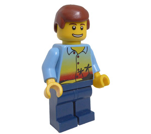 LEGO Pociąg Pasażer Mężczyzna 7938 Minifigurka