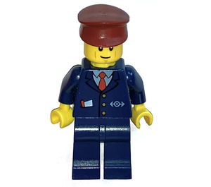 LEGO Trein Station Conductor minifiguur