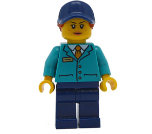 LEGO Trein Station Employee minifiguur
