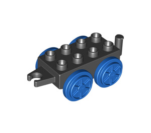 LEGO Duplo Train Wagon 2 x 4 with Blue Wheels (54804)