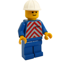 LEGO Train Worker with Red Stripes Minifigure