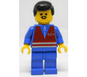 LEGO Trains Male met Moustached minifiguur