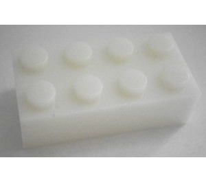 LEGO Durchscheinendes Weiß Backstein 2 x 4 (3001 / 72841)
