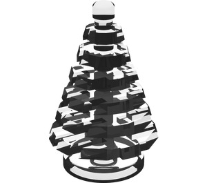 LEGO Translucent White Pine Tree (small) 3 x 3 x 4 (2435)