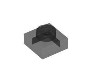 LEGO Transparent Black  Plate 1 x 1 (3024 / 30008)