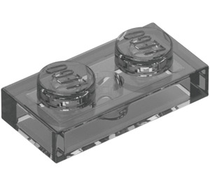 LEGO Transparent Black  Plate 1 x 2 (3023 / 28653)