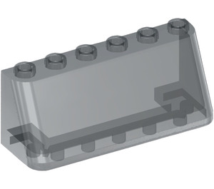 LEGO Transparent Black  Windscreen 2 x 6 x 2 (4176 / 35336)