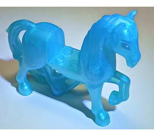 LEGO Transparent Blue Opal Horse with Blue Eyes (59107 / 92108)
