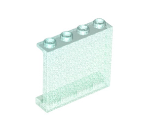 LEGO Transparenter blauer Opal Panel 1 x 4 x 3 mit Seitenstützen, Hohlbolzen (35323 / 60581)