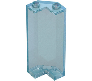 LEGO Transparenter blauer Opal Paneel 2 x 2 x 5 Mauer Ecke (78594)