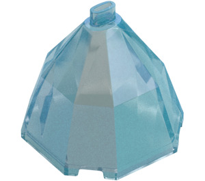 LEGO Transparent Blue Opal Skirt with Hip (80336)