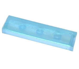 LEGO Transparenter blauer Opal Fliese 1 x 4 (2431 / 35371)