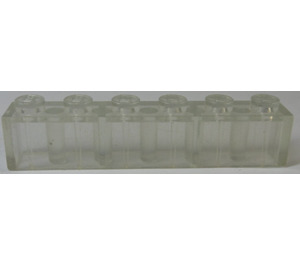 LEGO Transparent Brick 1 x 6 with frosted vertical lines