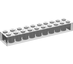 LEGO Transparent Backstein 2 x 10 (3006 / 92538)