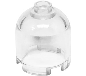 LEGO Transparente Ladrillo 2 x 2 x 1.7 Circular Cilindro con Dome Parte superior (26451 / 30151)