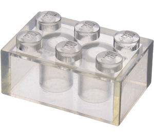 LEGO Transparent Brique 2 x 3 (Plus tôt, sans supports croisés) (3002)