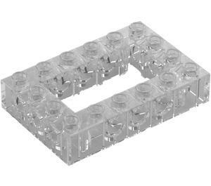 LEGO Transparent Brick 4 x 6 with Open Center 2 x 4 (32531 / 40344)