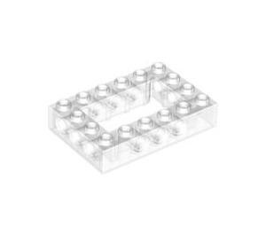LEGO Transparant Steen 4 x 6 met Open Midden 2 x 4 (32531 / 40344)