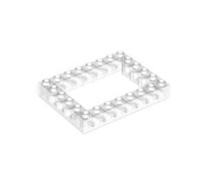 LEGO Transparant Steen 6 x 8 met Open Midden 4 x 6 (1680 / 32532)